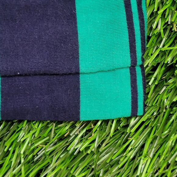 Vintage 90s Arnold-Palmer Stripes Polo Shirt Large 22x27 Blue Green - Picture 11 of 11